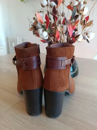 Botines Fosco Piel y Ante Talla 39