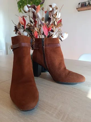 Botines Fosco Piel y Ante Talla 39