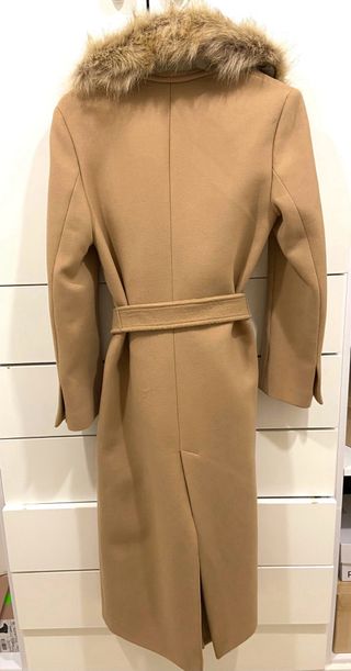 Abrigo Zara Lana Beige