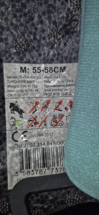 Casco equitación Decathlon azul