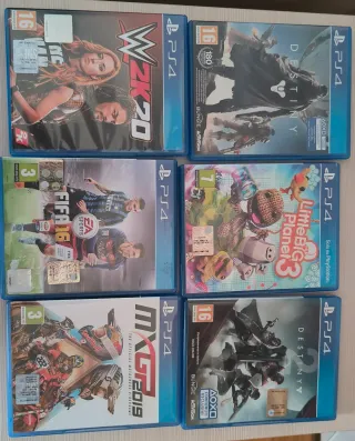 Giochi PS4: WWE 2K20, FIFA 16, MXGP 2019