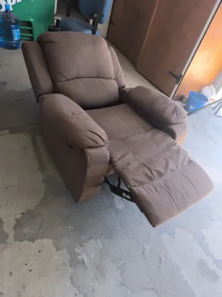 Sillón relax de tela.