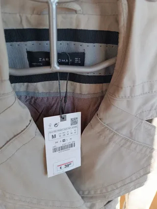 Gabardina midi Zara Talla M