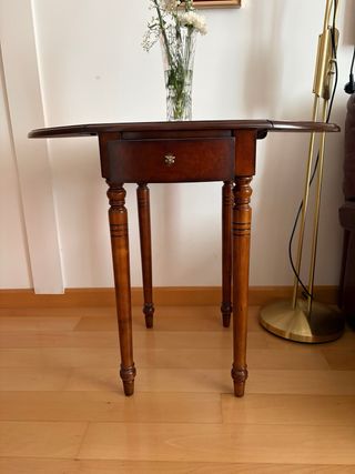 Mesita auxiliar madera extensible