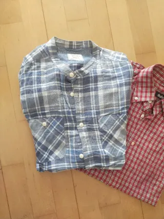 Lote 2 Camisas de cuadros para hombre