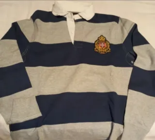 Polo Tommy Hilfiger rayas azul/gris