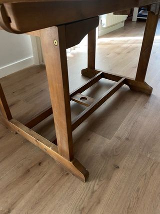 Mesa de jardín extensible de acacia