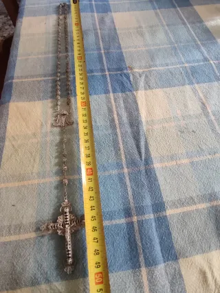 Rosario antiguo filigrana cordobesa plata