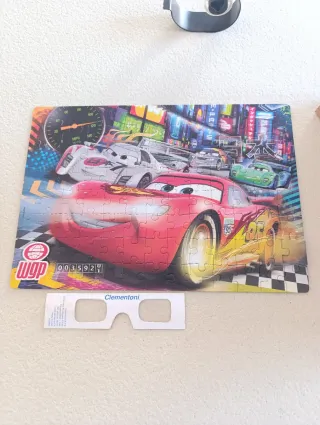Puzzle Clementoni Cars 3D 104 piezas