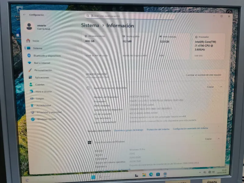 HP ProDesk 600 G1 TWR i7 32GB RAM 500GB SSD W11 afbeelding 6