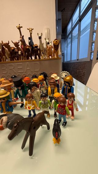 Lote Playmobil 43 figuras y 35 animales