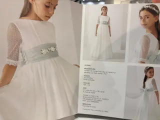 Conjunto Comunión Niña: Vestido+Chaqueta+Zapatos+D