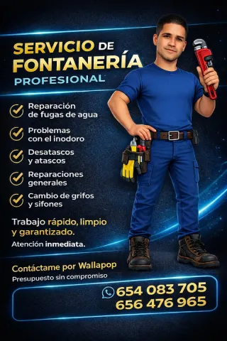 Fontanero profesional  Emergencia 24h
