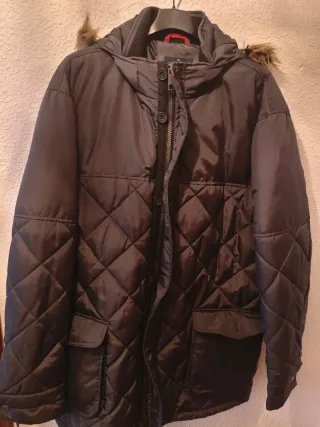 Parka gris acolchada