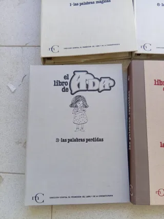 Libros infantiles con diapositivas y casette