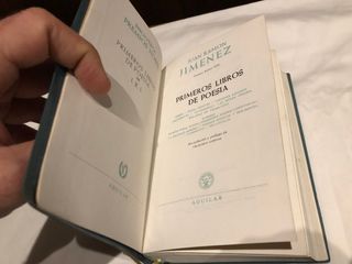 Primeros libros Poesía de Juan Ramón Jiménez. 1959
