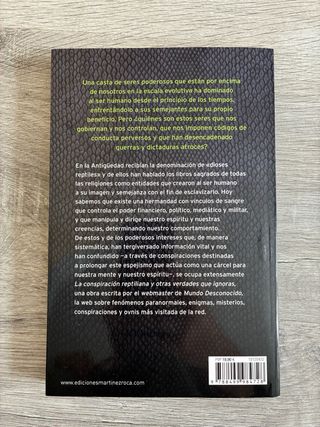 Libro La conspiracion reptiliana de J.L Camacho
