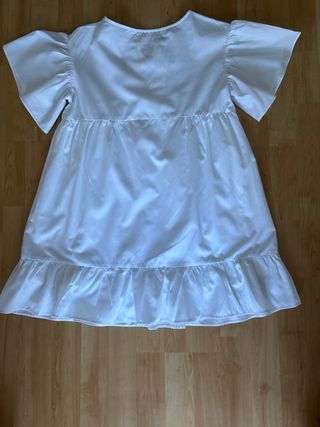 Vestido blanco con cordones talla M