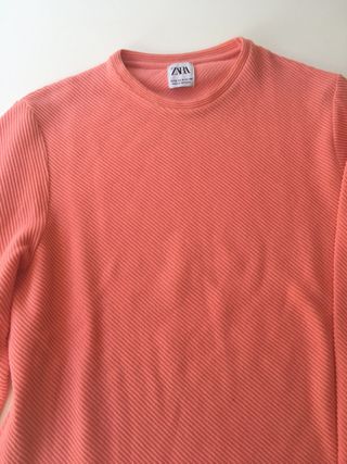 Jersey Zara manga larga naranja Talla M
