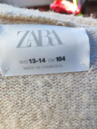 Chaqueta punto Zara 13-14 años