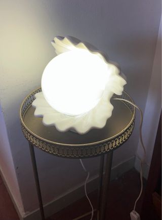 Lámpara Ostra/Perla Años 70’s 19x19cm