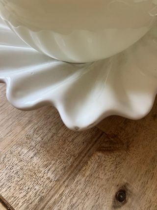 Lámpara Ostra/Perla Años 70’s 19x19cm