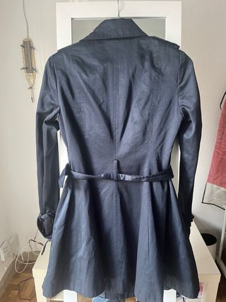 Gabardina vintage Stradivarius azul