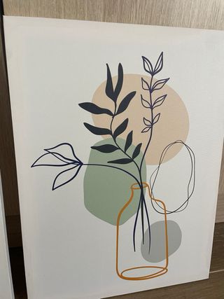 Set di 2 quadri decorativi moderni