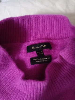 Jersey Massimo Dutti rosa botones