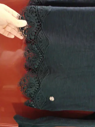 Camiseta Superdry Negra Encaje