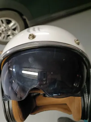 Casco de moto blanco MTH