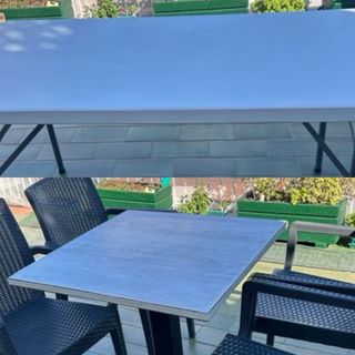 Mesa plegable portátil con otra de 4 sillas 100€ 2