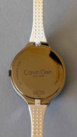 Reloj Calvin Klein K4U231 Blanco y Plateado