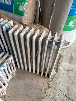 Radiadores antiguos de hierro fundido