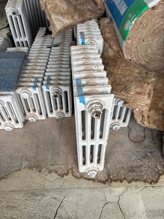 Radiadores antiguos de hierro fundido