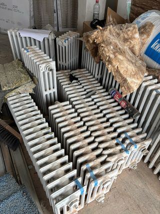 Radiadores antiguos de hierro fundido