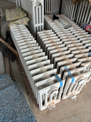 Radiadores antiguos de hierro fundido