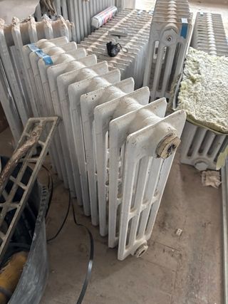 Radiadores antiguos de hierro fundido