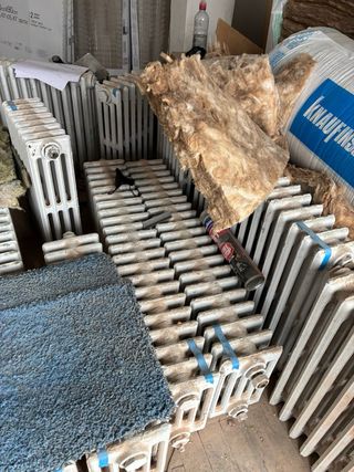 Radiadores antiguos de hierro fundido