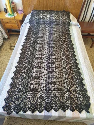 Mantilla de gala negra vintage