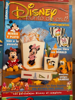 Revistas Disney punto de cruz