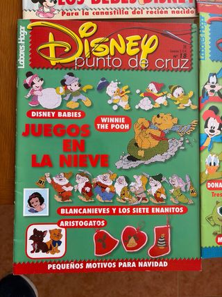 Revistas Disney punto de cruz