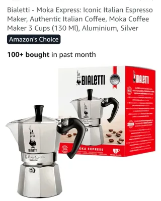 Cafetera Italiana Bialetti Moka Express 3 Tazas