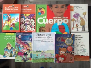 Lote de nueve libros infantiles.