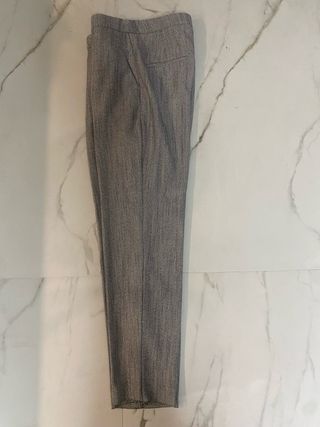 Traje de pantalón gris mujer