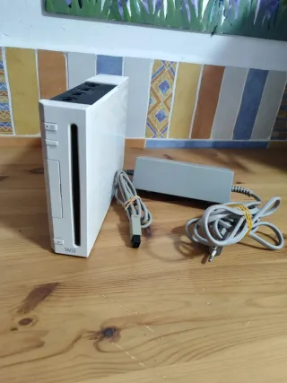 Nintendo Wii Blanca + Cable Alimentación