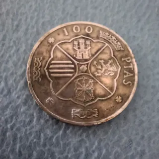 Moneda 100 Pesetas Franco 1966 Plata