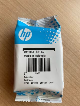 Cartucho Tinta HP 62 Tricolor C2P06A