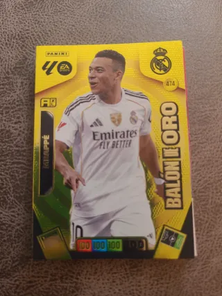Cromo Mbappé Balón de Oro Panini