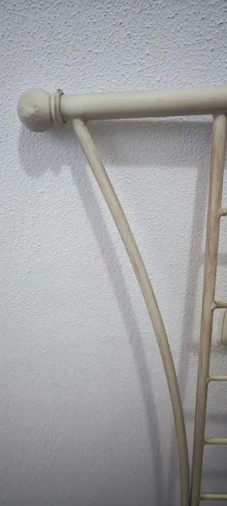 Cabecero forja cama 135 cm beige